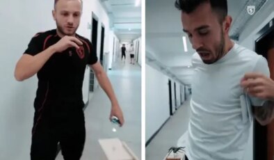 Yok böyle şaka! Samsunsporlu oyuncular kutuyu açtıkları anda hayatının şokunu yaşadılar