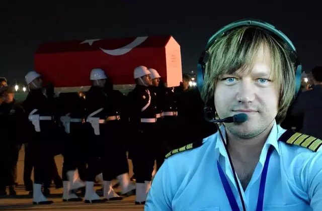 Şehit pilot Hasan Bahar’ın naaşı Türkiye’ye getirildi