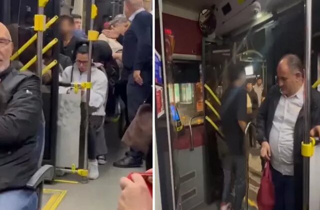 İstanbul’da skandal görüntü! Otobüste herkesin içinde tuvaletini yaptı
