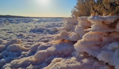 Sular çekildi, Tuz Gölü fotoğrafçıların yeni gözdesi oldu