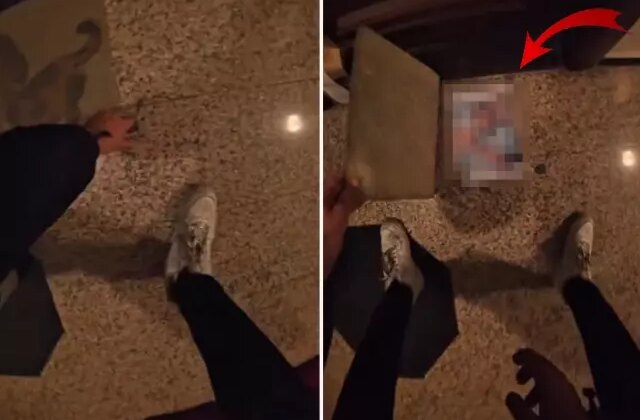 Süpriz sandı ama… Paspası kaldıran motokurye, büyük pişmanlık yaşadı