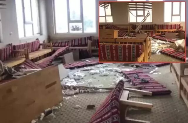 Taziye evine saldırı! Camları kırdılar, masalara zarar verdiler