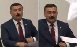 TBMM’de Fatih Altaylı protestosu! Elindeki kağıtları fırlattı