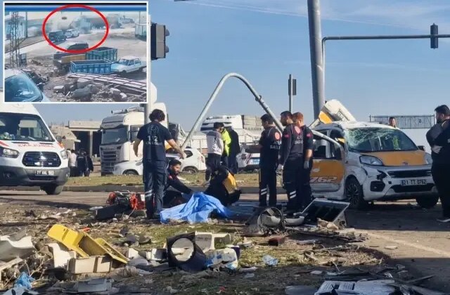 Tır, taksiyle hafif ticari aracı biçti! Ölü ve yaralılar var
