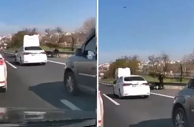Trafikte dehşet! Tartıştığı motosikletliyi öldürmeye kalktı