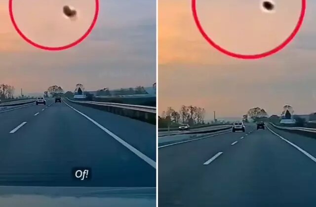 Trafikte seyir halindeki araca yorgun mermi isabet etti