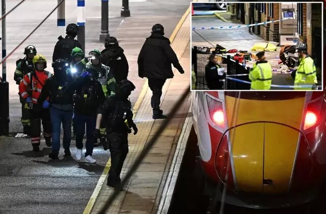 Trende bıçaklı saldırı dehşeti! 9’u ağır 10 kişi yaralandı