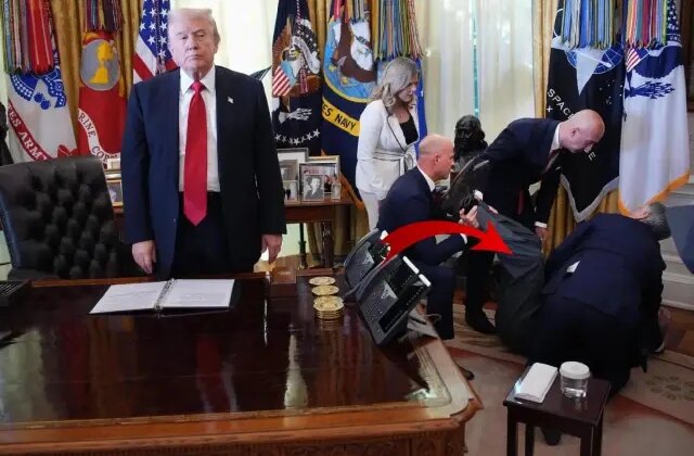 Trump’ın basın toplantısında korku dolu anlar! İlk müdahaleyi Mehmet Öz yaptı