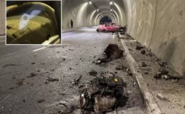 Tünelde feci kaza! Takılı kalan hız kadranı her şeyi anlatıyor