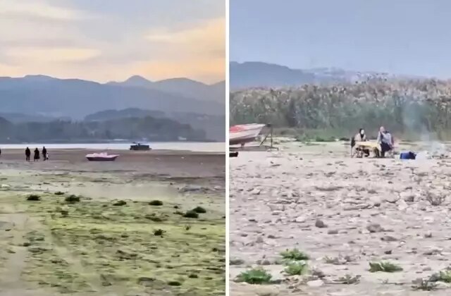 Türkiye’nin ünlü gölü kurumak üzere: “Suyun olduğu yerde mangal yapıyor”