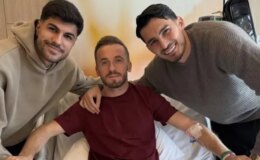 Uğurcan Çakır ve Eren Elmalı, ameliyat olan Edin Visca’yı ziyaret etti