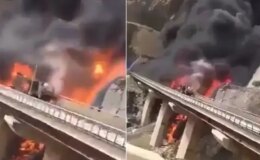 Umreden dönen hacıları taşıyan otobüs tankerle çarpıştı: 45 ölü