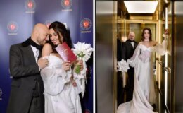 Ünlü oyuncu Selin Genç Budapeşte’de dünya evine girdi