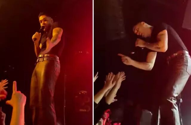 Ünlü şarkıcı Emircan İğrek konserde çıldırdı: Bak gerçekten tekme atarım