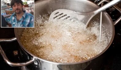 Uyuyan kocasını üzerine kızgın yağ dökerek öldürdü