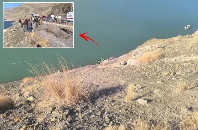 Van’da bir araç baraja yuvarlandı! 2 kişi hayatını kaybetti, 1 kişi aranıyor