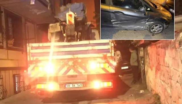 Vinç dehşeti! Mahalleli deprem oluyor sandı