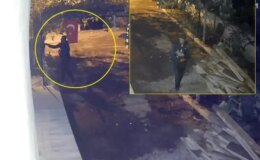 Yaptığı rezilliği kimse görmüyor sandı ama kamera kayıttaydı