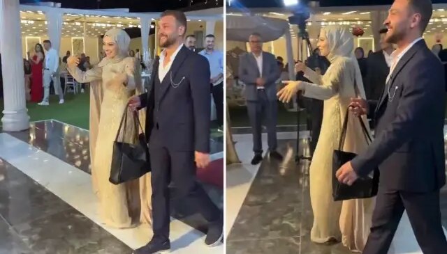 Yaptıkları hareketle, düğünün önüne geçmeyi başardılar