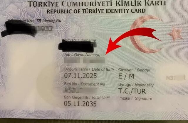 Yeni doğan çocuğuna koyduğu isim bomba
