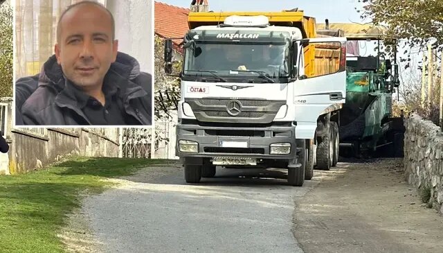 Asfalt çalışmasında kahreden ölüm! Kamyonun damperi elektrik telleriyle temas etti