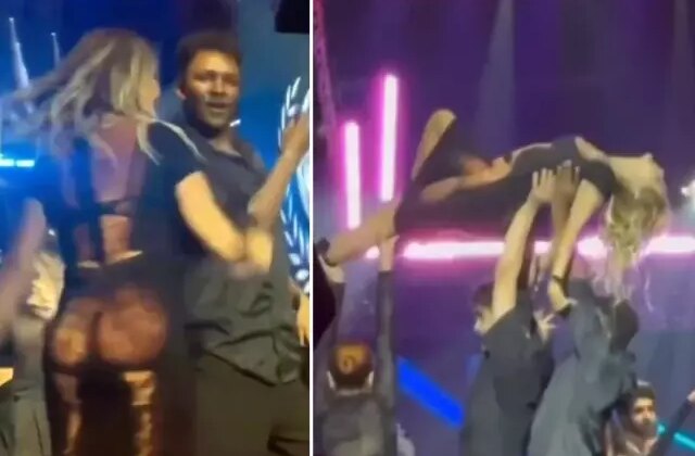 Yonca Evcimik’ten nefes kesen “Lambada” şovu! Giydiği iddialı elbise olay oldu