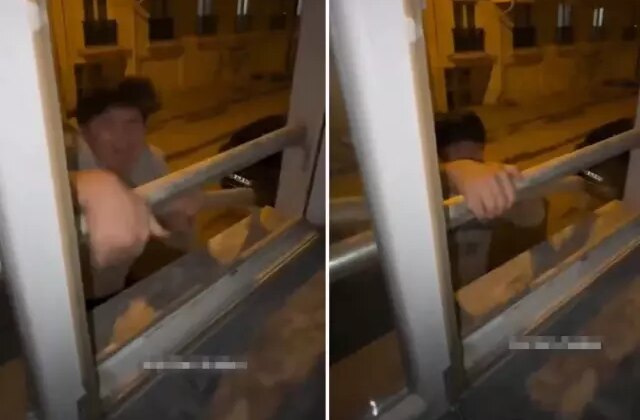 Yurda pencereden çıkmaya çalışan öğrenci, kabusu yaşadı