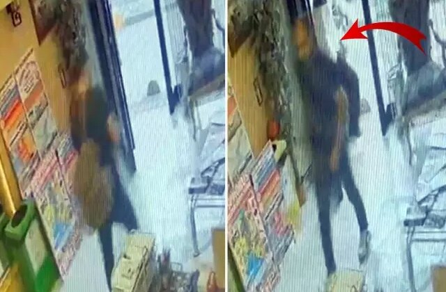 Zehirlenme faciasında, ilaçlama yapan kişinin otele girdiği anlar kamerada