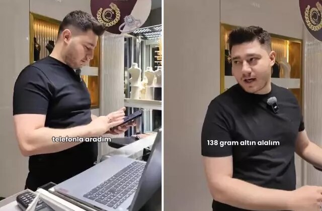138 gram altın için telefonda pazarlık eden vatandaşa, dükkana gelince büyük şaşkınlık yaşadı