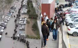 2 üründe indirim haberini alan oraya koştu! 9 saat boyunca kuyrukta beklediler