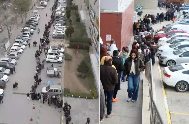 2 üründe indirim haberini alan oraya koştu! 9 saat boyunca kuyrukta beklediler