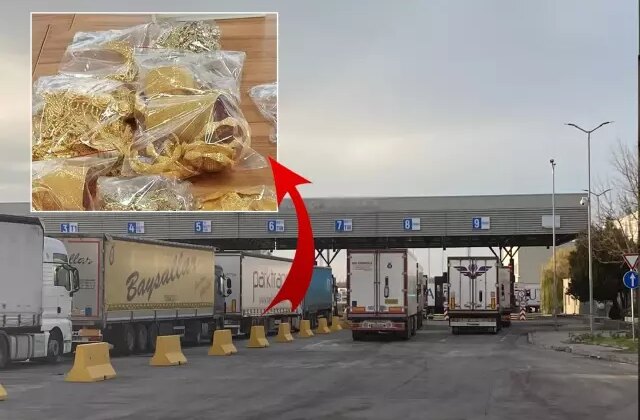 200 bin Euro’luk altınla ‘komşu’da yakalandı