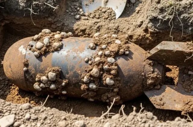 80 yıllık bomba kenti savaş alanına çevirdi