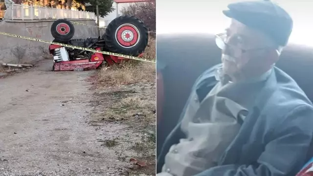 92 yaşındaki adam ilaç yazdırdığı hastanenin otoparkında traktör kazasında öldü