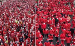 ABD’de yüzlerce Noel Baba aynı anda koştu