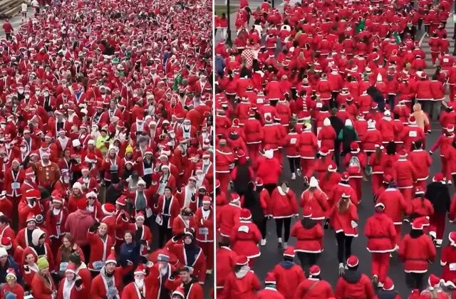 ABD’de yüzlerce Noel Baba aynı anda koştu