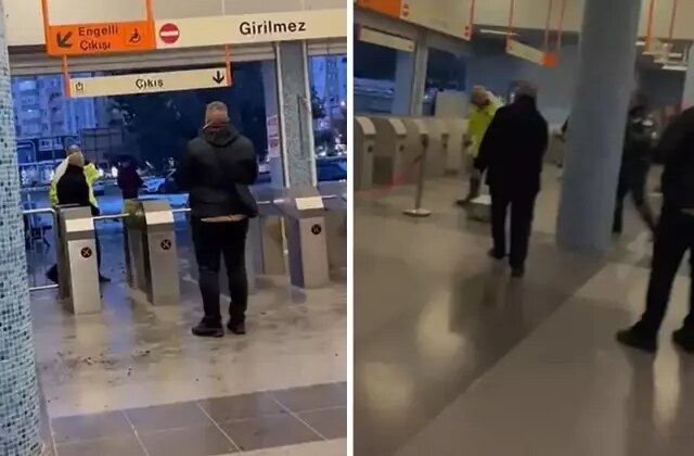 Metroda arbede! Güvenlik görevlilerine böyle saldırdılar