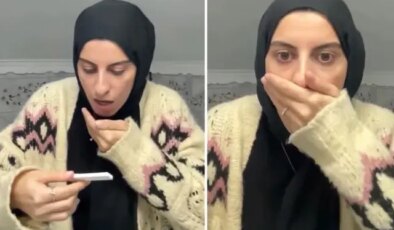 Ailesine “Hamileyim” şakası yapacaktı, teste dikkatli bakınca şoke oldu