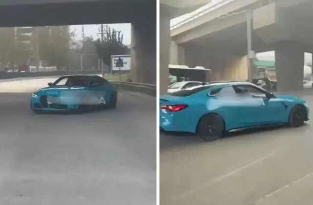 Akan trafikte drift attılar, umursamadan yollarına devam ettiler!