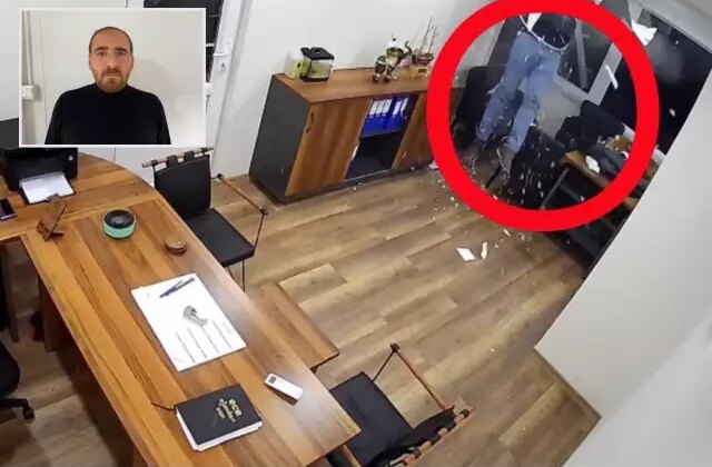 Alçıpanın üzerine basınca zemin çöktü, alt kata düştü