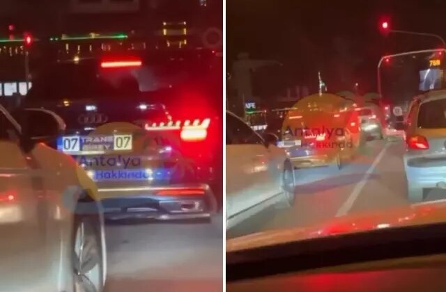 Aracın astığı plakanın bedeli ağır oldu