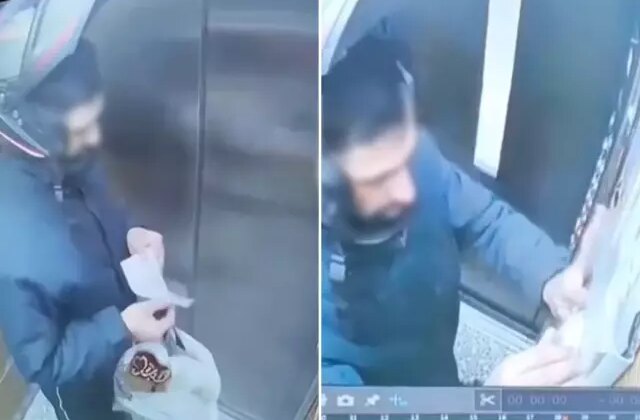 Atatürk’ün portresini tükürüp yırtan kuryenin yaptığı yanına kalmadı