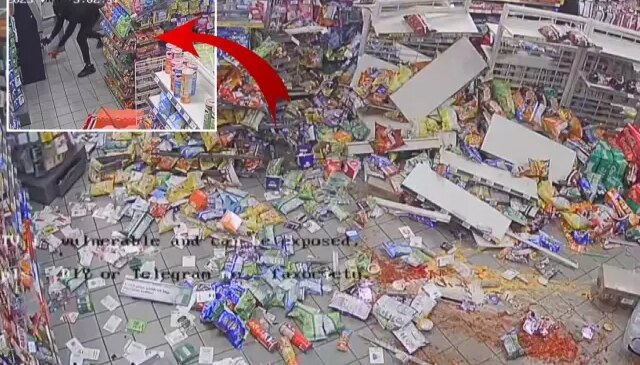 Eşi benzeri görülmemiş hırsızlık! Halatla araca bağladı, ortalığı yerle bir etti