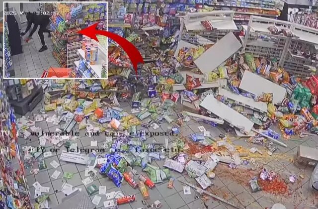 Eşi benzeri görülmemiş hırsızlık! Halatla araca bağladı, ortalığı yerle bir etti