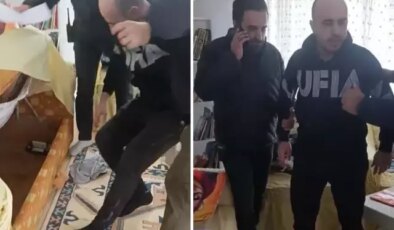Aydın’da firari hükümlü, kanepenin altında saklanırken yakalandı