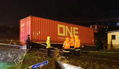 Aydın’da kontrolden çıkan tır raylara uçtu: Araç sürücüsü hayatını kaybetti