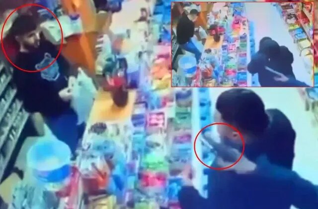 Babasının gözü önünde oğlunu vurdu! Kan donduran anlar kamerada