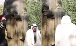 BAE Devlet Başkanı Al Nahyan, Türklerin katili 3. Makarios’un anıtına çelenk bıraktı