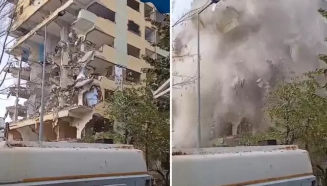 Bağcılar’da 8 katlı bina yıkım sırasında çöktü; ölümün kıyısından döndü