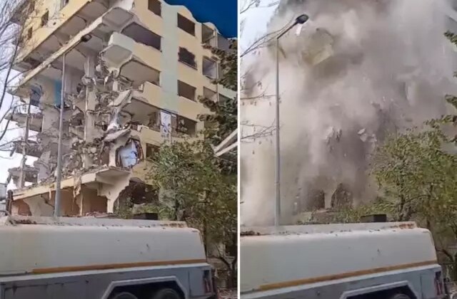 Bağcılar’da 8 katlı bina yıkım sırasında çöktü; ölümün kıyısından döndü